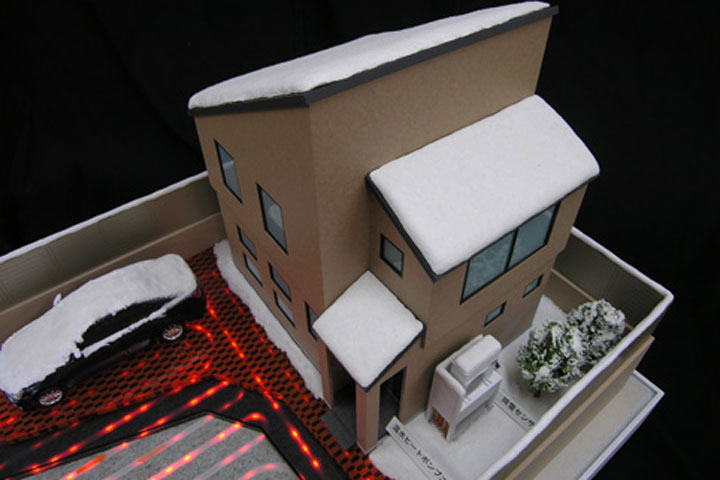 融雪システムの機械模型