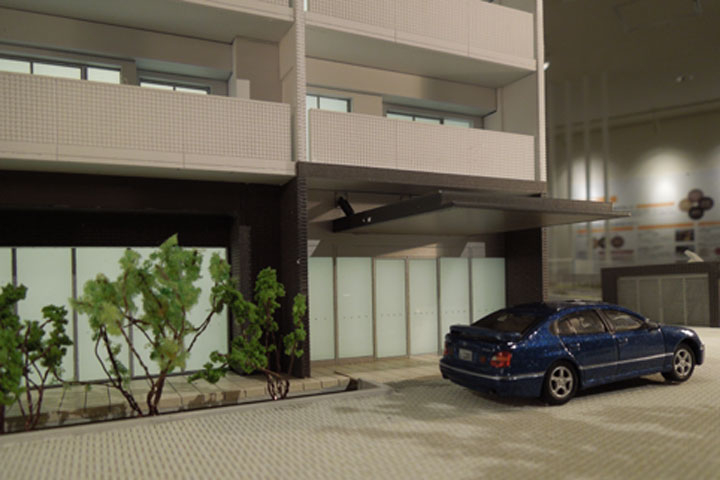 豊田市豊栄町のマンションの外観模型