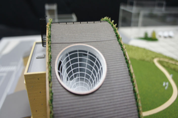多治見市モザイクタイルミュージアムの竣工建築模型