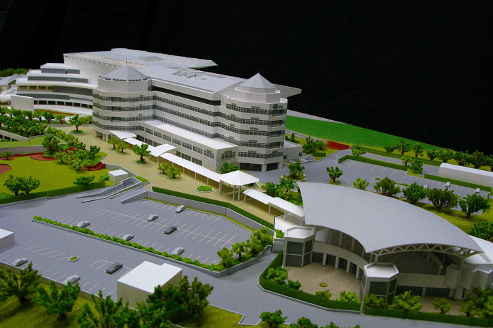 競馬場の建築模型