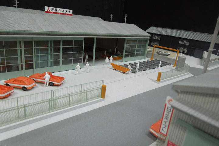 工場模型 | テックササキ旧熱田工場の外観模型 | HASEGAWAMOKEI Co.,Ltd.
