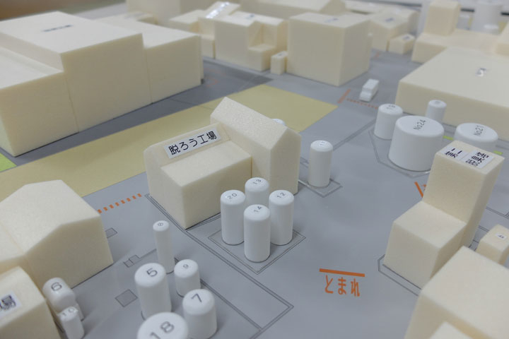 太田油脂本社工場の模型