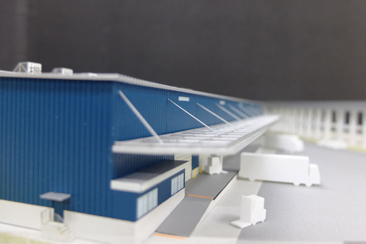 倉庫の建築模型