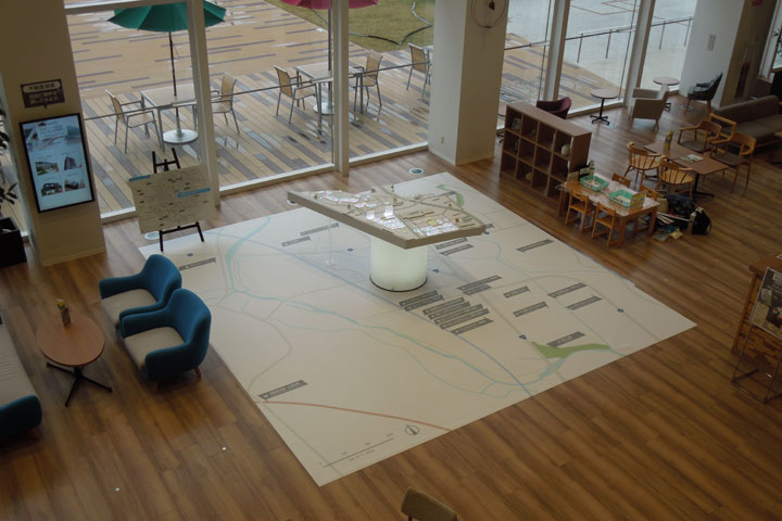 四郷駅前複合開発プロジェクトのジオラマ模型